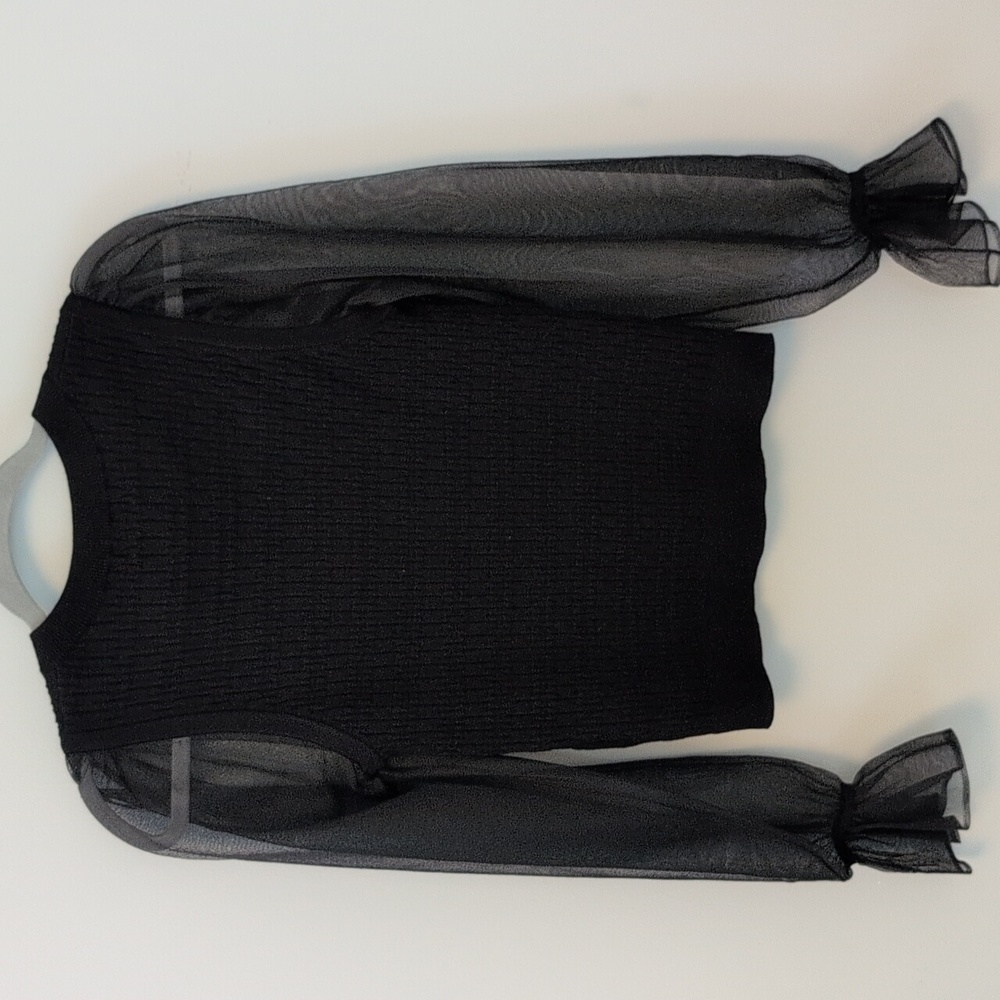 Anthropologie Black Fitted Blouse. NWT - Picture 14 of 14